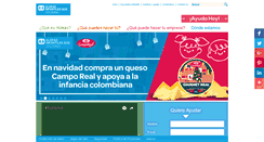 Desktop Screenshot of aldeasinfantiles.org.co