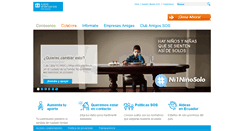 Desktop Screenshot of aldeasinfantiles.org.ec